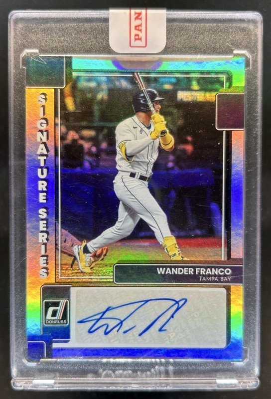2022 Panini Donruss Wander Franco Signature Series Rookie Auto RC #SS-WF Rays