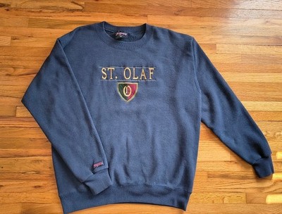 Vintage 90s St. Olaf College JanSport Sweatshirt Made in USA Navy Blue Medium