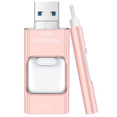 Flash Drive for iPhone 512GB, 4 in 1 USB Type C Memory Stick, Photo Stick Ext...
