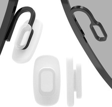 5 Pairs Slip in Replacement Nose Pads Push in Square Silicone Nose Pieces Guards