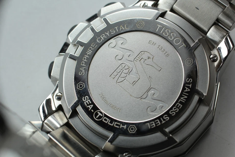 [Exc+5] Montre Homme Tissot Sea-Touch EN 13319 200m Analogique & Digital Quartz - Photo 3/4