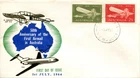 1964 50th Anniversary of the First Airmail in Australia - ACCA FDC Green/Blue