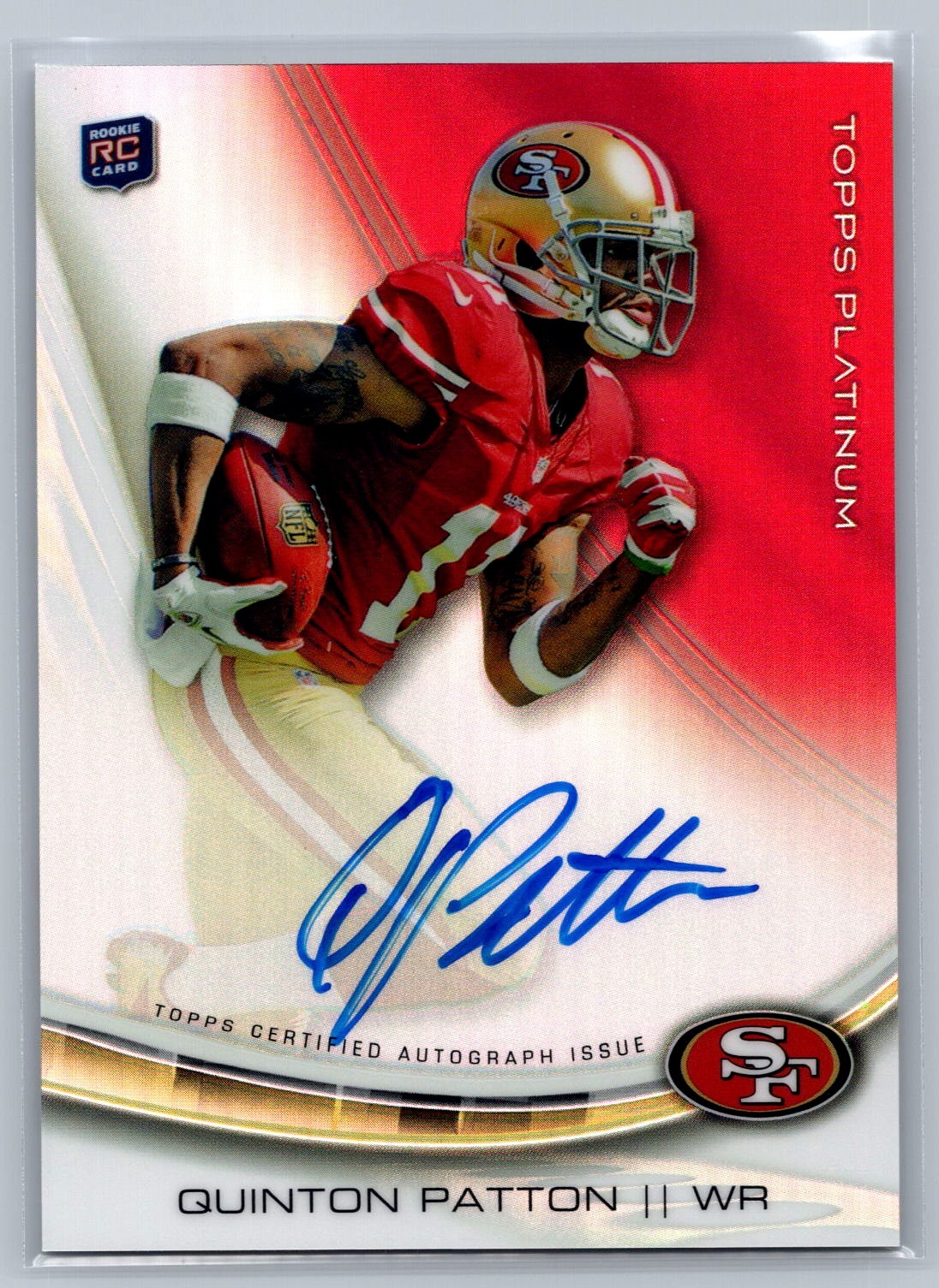 Quinton Patton Topps Platinum Autograph #AQP Base