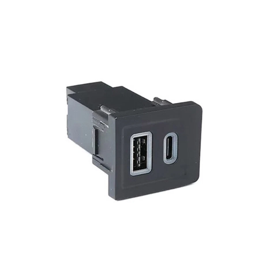 Kit de actualización de cargador rápido USB-C PD + USB-A QC para VW Multivan T5 2003-2015 2 puertos Foto 3 de 4