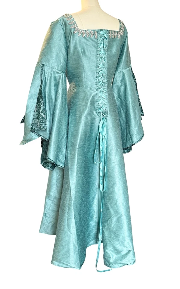 Disfraz de Teatro Hecho a Mano Personalizado VESTIDO MEDIEVAL BROCADO Feria Renacentista XXL Foto 4 de 4