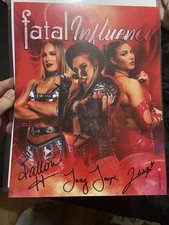 WWE NXT Authentic Jacy Jayne Fatal Influence 11x14 Autographed Photo Fallon Nyx