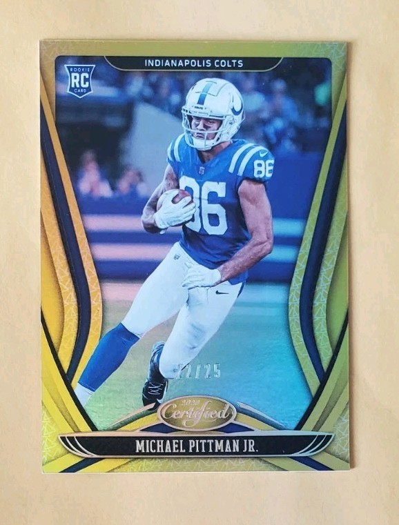 2020 Certified Rookies Mirror Gold /25 Michael Pittman Jr #122 Rookie RC SSP