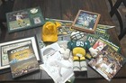 ULTIMATE Green Bay Packers Memorabilia Lot: Yearbooks, Flags, Signed, Framed