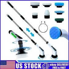 Electric Spin Scrubber,Cordless Cleaning Brush,Shower Cleaning Brush Long Handle