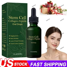 Stem Cell Collagen Peptide Oral Drops Natural Advanced Body Care Liquids