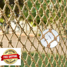 KACQIHTU Hemp Rope Net Child Safety Balcony Stairs Railing Garden UV Protect