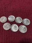 Roosevelt Silver Dimes, Circulated Lot Of 7