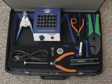 Kit de terminación de fibra óptica Amphenol (horno multicurado, película de lapeado, crimpadora...)