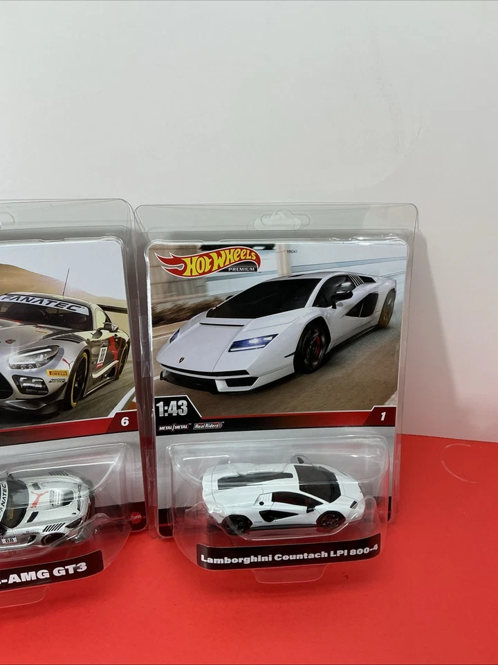 Hot Wheels Premium масштаб 1:43 Mercedes-AMG GT3, Lamborghini Countach лот из 2 - Изображение 3 из 4