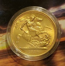 Sterlina Oro Regina Elisabetta II  - Coronata 1974 1984  *** 1974 ***