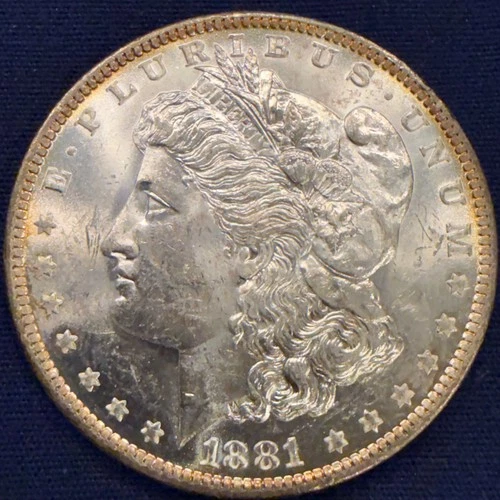 1881 O $1 Morgan Silver Dollar Gem BU Toner