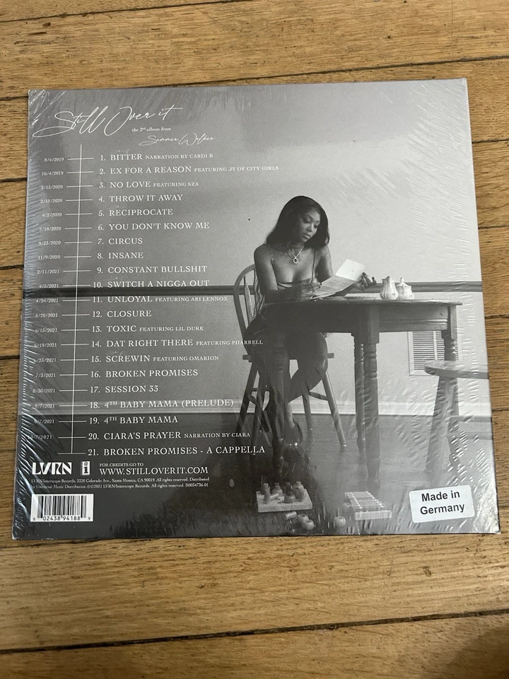 Summer Walker Still Over It TARGET EXCLUSIVE White Vinyl NEW Sealed + Bonus Song - Image 2 of 4