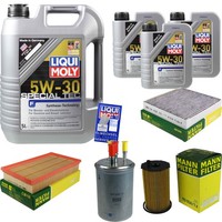 Mann Inspektionspaket 8L Liqui Moly Special Tec 5W-30 FüR Jaguar XF 2.7 D