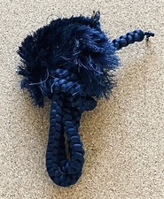 1 PAAR Herren Vintage japanische dunkelmarine Seide vorgebunden Haori Himo Krawatten & "S" Haken