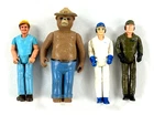 Vintage 70s Tonka Smokey the Bear + 3 Tonka Workers Action Figures