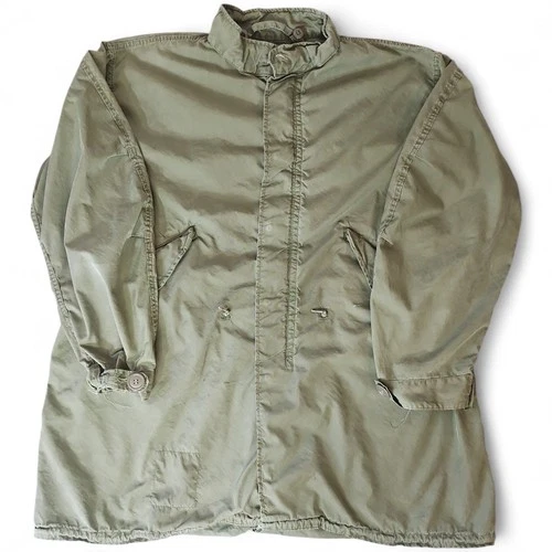 ​VINTAGE 1970 M-65 Fishtail Parka Shell US Military OG-107 Med M65 Vietnam Era