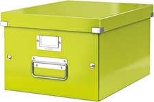 Image of Leitz A4 Click & Store Storage Box 60440064 Medium Green Filing Organiser