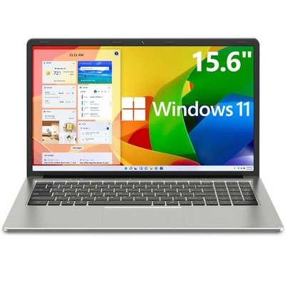 New 15.6'' Windows 11 Laptop, Intel Celeron J4105 4GB RAM 128GB SSD
