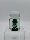 HTF Vintage MCM Blenko Glass 68D Air Twist Paperweight In Emerald 1972/73 Only