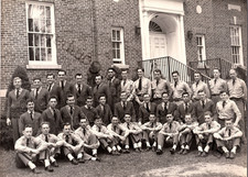 Vintage 1940’s Onarga Military School Company Photograph Cadets Letters Sweaters