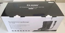 Fit King Gray Black 3 Modes Air Compression Leg Massagers With Heat FT-057A