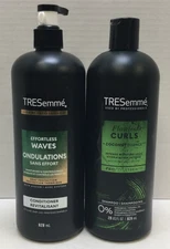 TRESemme Effortless Waves & Flawless Curls Shampoo / Conditioner, 28 Oz
