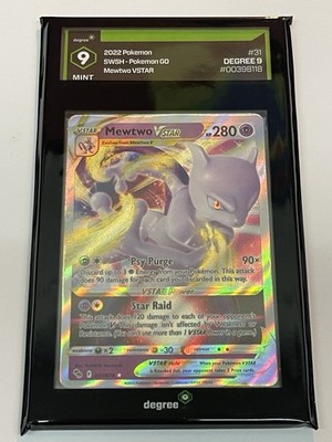mewtwo vstar pokemon card price Mewtwo VSTAR Pokemon Go 031/078 Holo Ultra Rare Pokémon Degree Grading Mint  9!