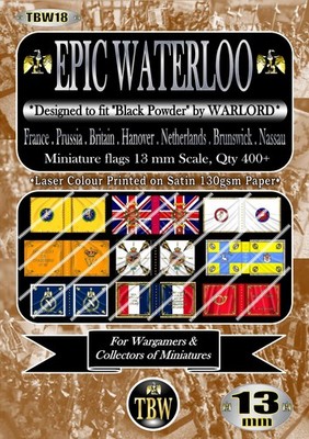 13mm Flaggen: Epic Waterloo - passend für Black Powder von Warlord - Book of 430 (TBW18)