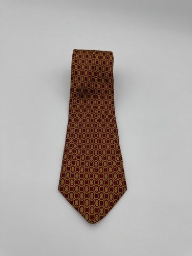 Leonard Paris Necktie Mens 100%-Silk Tie Blue Made In Italy - Picture 1 of 2