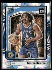 2024-25 Donruss Optic Tristen Newton #285 Cracked Ice /25 Rookie RC Pacers