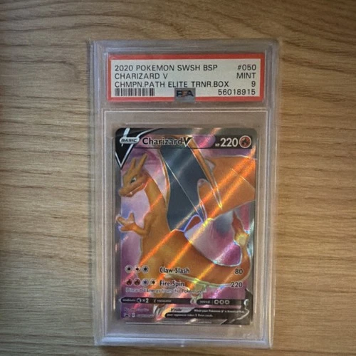 Pokémon TCG Charizard V SWSH050 Sword & Shield Promo Cards Holo PSA 9 2020