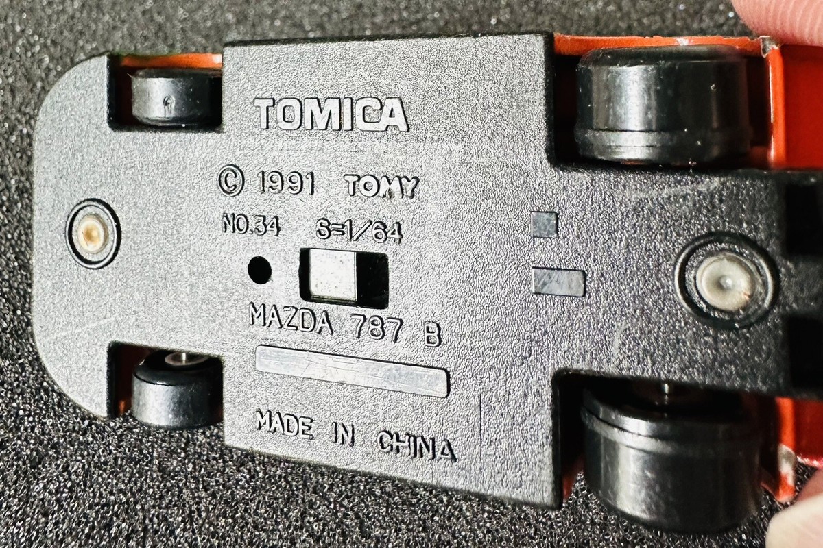 TOMY No.34 Mazda 787B (Tomica Common Series/Orange/1992) 1/64