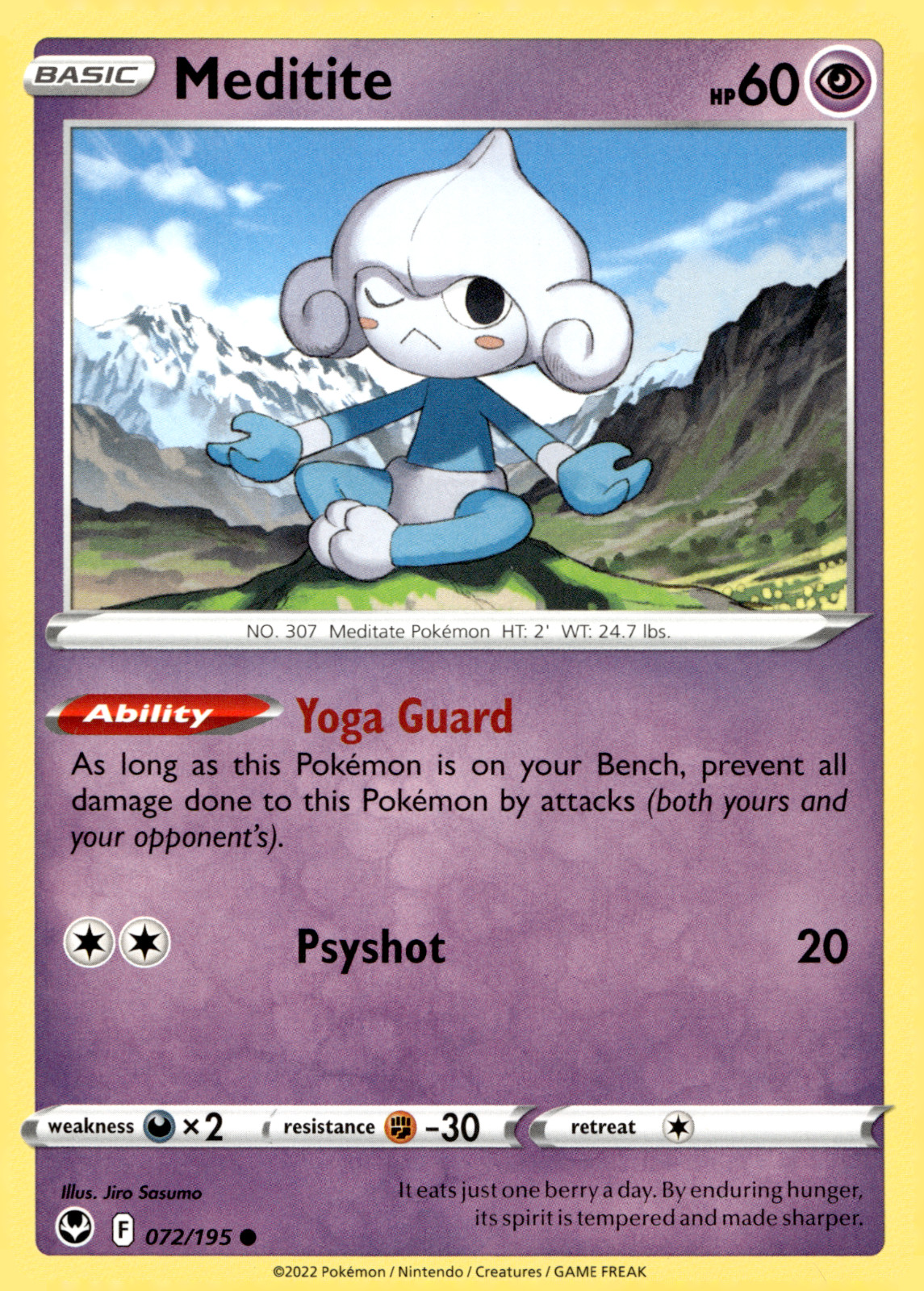 Pokemon TCG Meditite 72/195 