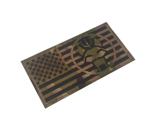 Parche de gancho táctico bandera estadounidense sellos navales de Estados Unidos reflectante insignia CP - Imagen 3 de 4
