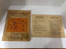 VTG Toys To Construct 3rd  4th Grade Toy Art Projects Harter USA Homeschool