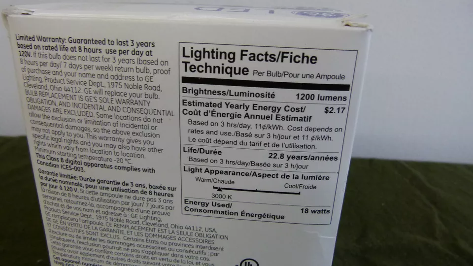 GE 94904 - LED18D38W930/25 LED Low Glare Dimmable PAR38 Lamp 3000K 18W - Image 3 of 4
