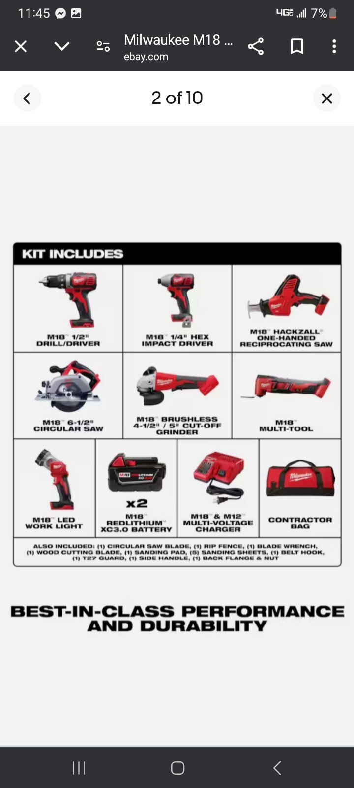 Milwaukee M18 18V 7 Tool Cordless Combo Kit 2695 27S 45242574216 EBay milwaukee-m18-18v-7-tool-cordless-combo-kit-2695-27s-45242574216-ebay