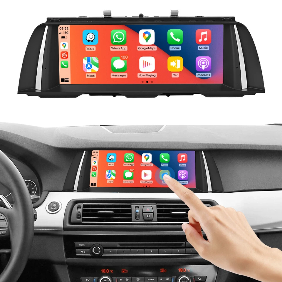 Wireless CarPlay Auto Touchscreen Multimedia für BMW 5er F10 F11 mit CIC 2009-12