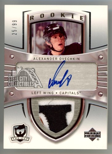 Alexander Ovechkin [Autograph Patch] #179 2005 Upper Deck the Cup card