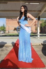 blue prom dress size 0