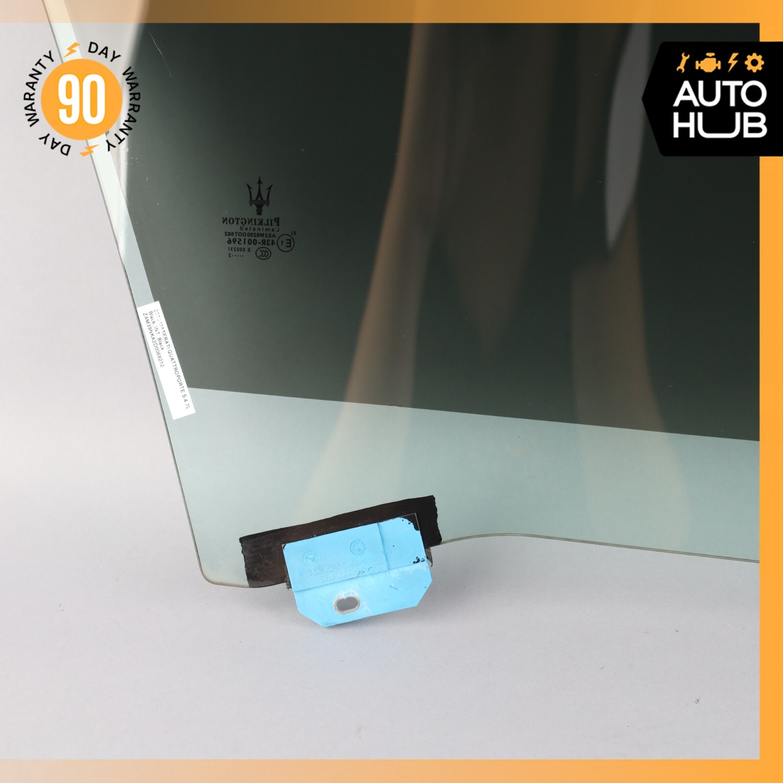 03-13 Maserati Quattroporte M139 Front Left Side Door Window Glass OEM