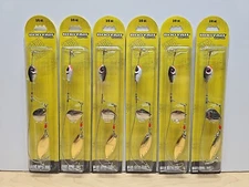 6 Booyah Bait Boo Spin Rig Double Teaser Tandem Bass 3/8 3/8oz Spinner Inline  G