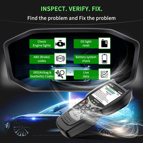 INNOVA 6100P OBD2 Code Reader Scanner Diagnostic Check ABS SRS Engine Battery - Picture 3 of 8