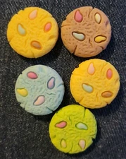 Dollhouse Miniatures Food  5 Loose Cookies