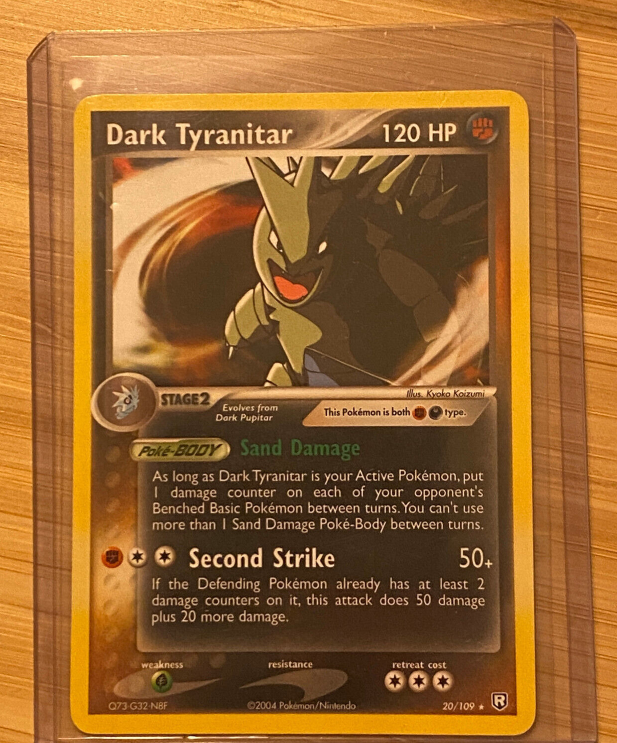 Pokemon Card Dark Tyranitar 20/109 EX Team Rocket Returns Non-Holo Rare
